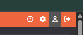 Profile icon in navigation bar