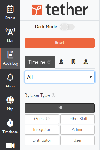 User Type filter