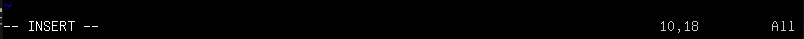 vi in INSERT mode